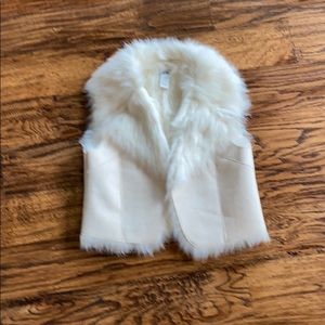 Faux Fur and Suede Vest